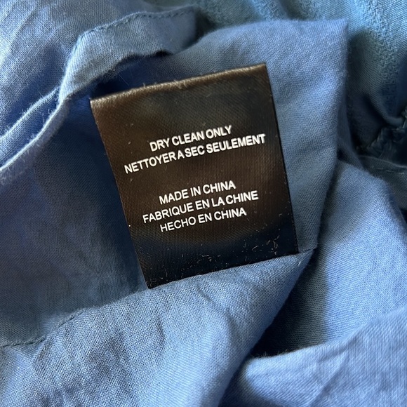 Allison NY Piper Lace Ruffle Tie Waist Mini Dress - Provincial Cornflower Blue S - Picture 13 of 14